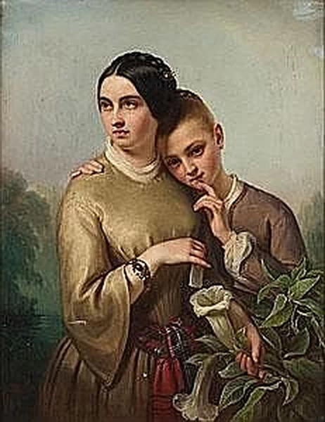 Julie Wilhelmine Hagen - Schwarz, Madre e figlia